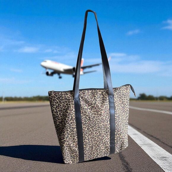 3 in 1 Large Overnight Weekend Animal Print Perfect Travelling Bag Tote Ensemble - Picture 1 of 7
